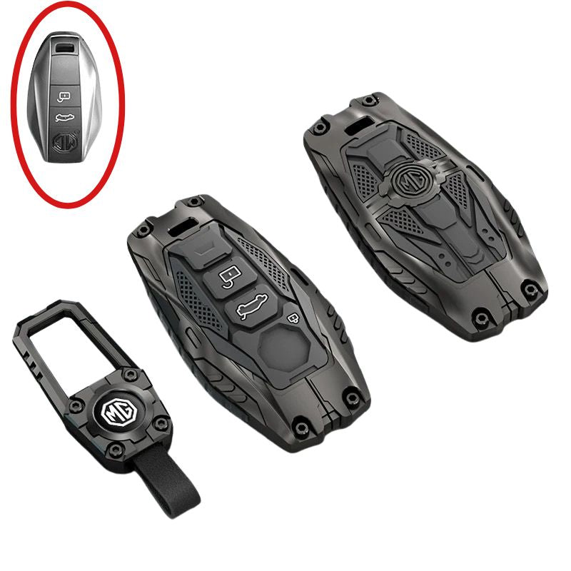 Chargez l&#39;image dans la visionneuse de la galerie, MG Mecha Style Smart Remote Control Car Key Fob Case Cover For MG5, MG6, ZST, ZS, HS
