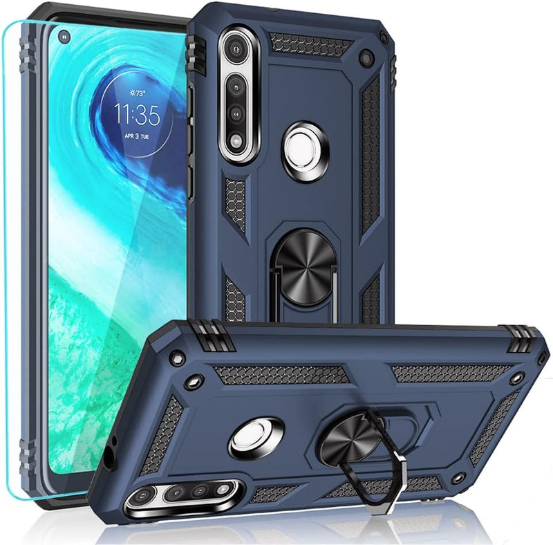 Cargue la imagen en el visor de la galería, [Magnetic Ring Kickstand] Motorola Moto G Fast - Shield Shockproof Rugged Heavy Duty Case - Polar Tech Australia
