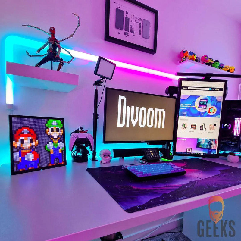 Load image into Gallery viewer, Divoom Pixoo64 64x64 Pixel Art LED Display Social Media Counter Perfect Gift - Polar Tech Australia

