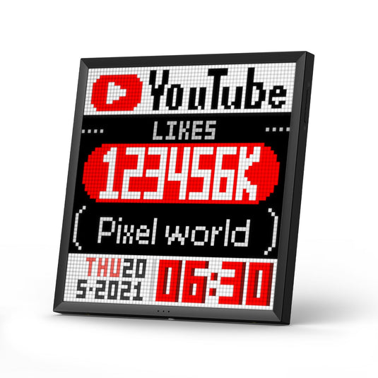 Divoom Pixoo64 64x64 Pixel Art LED Display Social Media Counter Perfect Gift - Polar Tech Australia