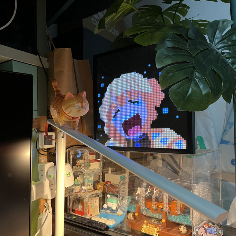 Load image into Gallery viewer, Divoom Pixoo64 64x64 Pixel Art LED Display Social Media Counter Perfect Gift - Polar Tech Australia
