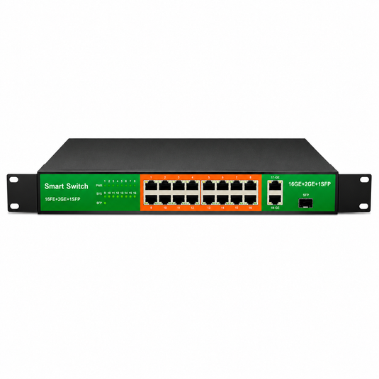[JYY-6019GE] Rack-mountable 18 Port Fast Ethernet Network Switch