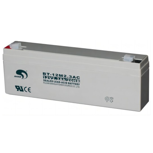[BT-12M2.3AC] 12V/2.3Ah Battery Valve Regulated Sealed Lead-Acid UPS Battery Back up - Polar Tech Australia
