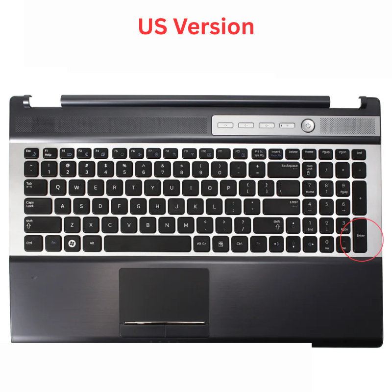 Cargue la imagen en el visor de la galería, Samsung RF510 RF511 Series - Laptop Palmrest Keyboard Frame Cover UK US Layout - Polar Tech Australia
