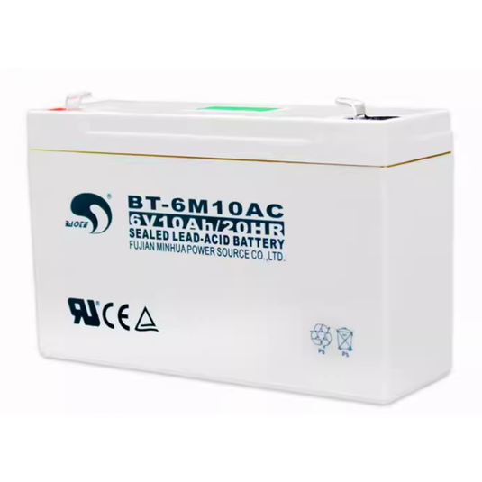 [BT-6M10AC] 6V/10Ah Battery Valve Regulated Sealed Lead-Acid UPS Battery Back up - Polar Tech Australia
