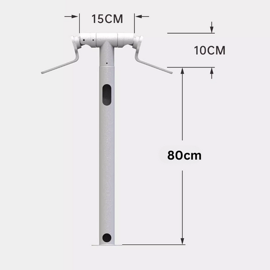 [1 Split 2][Horizontal] Universal Aluminium CCTV Bullet Camera Wall or Ceiling Mount Bracket Holder