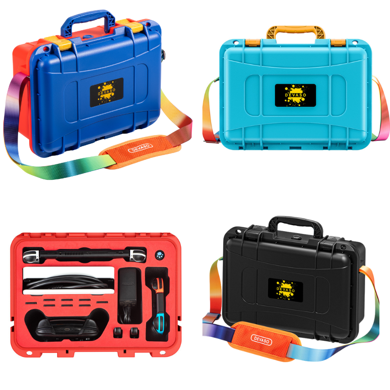 Cargue la imagen en el visor de la galería, Nintendo Switch &amp; Switch OLED - STARTRC Heavy Duty Waterproof All-in-one Multifunction Durable Carry Box Travel Storage Suitcase - Polar Tech Australia
