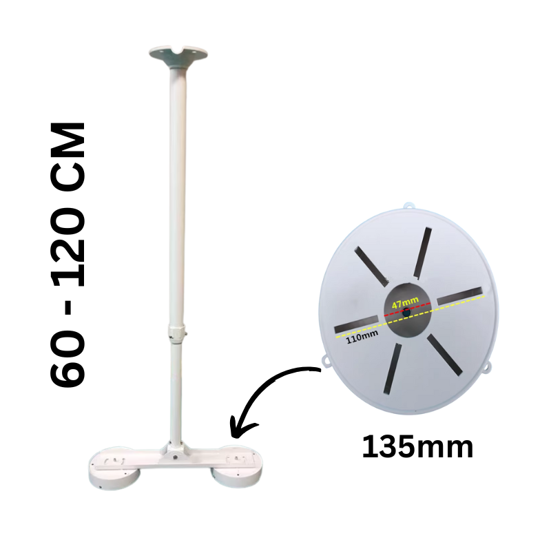 Cargue la imagen en el visor de la galería, [1 Split 2] Universal Retractable Extension Aluminium CCTV Dome Camera Wall or Ceiling Mount Bracket Holder - Polar Tech Australia
