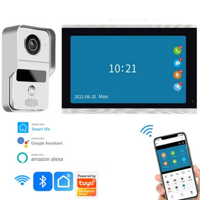 [TUYA Smart Home] 1080P FHD Wireless WIFI Outdoor Security Doorbell Door Control With 10 inch Indoor Monitor