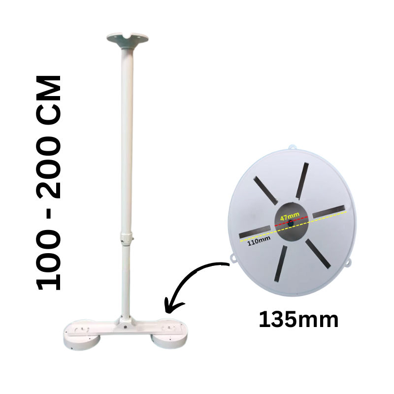Cargue la imagen en el visor de la galería, [1 Split 2] Universal Retractable Extension Aluminium CCTV Dome Camera Wall or Ceiling Mount Bracket Holder - Polar Tech Australia
