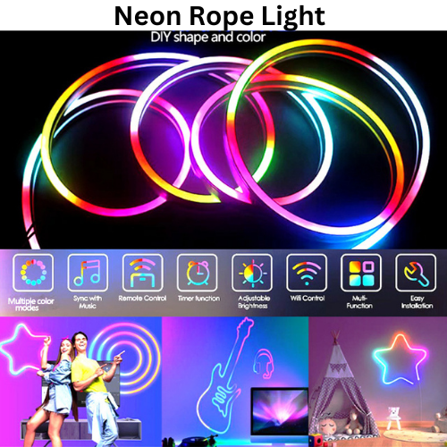 Load image into Gallery viewer, [TUYA Smart Home] IP67 Indoor Outdoor WIFI Waterproof Smart Wireless Remote Control RGB Nylon Neon Rope Flexible LED Light Strip
