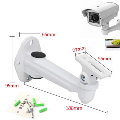[Aluminium][1212] Universal CCTV Bullet Camera Wall or Ceiling Mount Bracket Holder - Polar Tech Australia