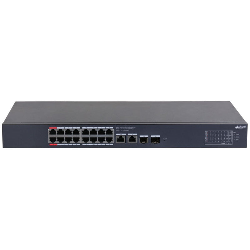 Chargez l&#39;image dans la visionneuse de la galerie, [DH-CS4220-16GT-190] Dahua 20 Port Layer 2 Cloud Managed Network Switch with 16 PoE Ports plus 2 Gigabit Uplink Ports and 2 SFP Ports
