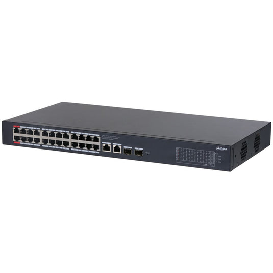[DH-CS4228-24GT-240] Dahua 28 Port Layer 2 Cloud Managed Network Switch with 24 PoE Ports plus 2 Gigabit Uplink Ports and 2 SFP Ports - Polar Tech Australia
