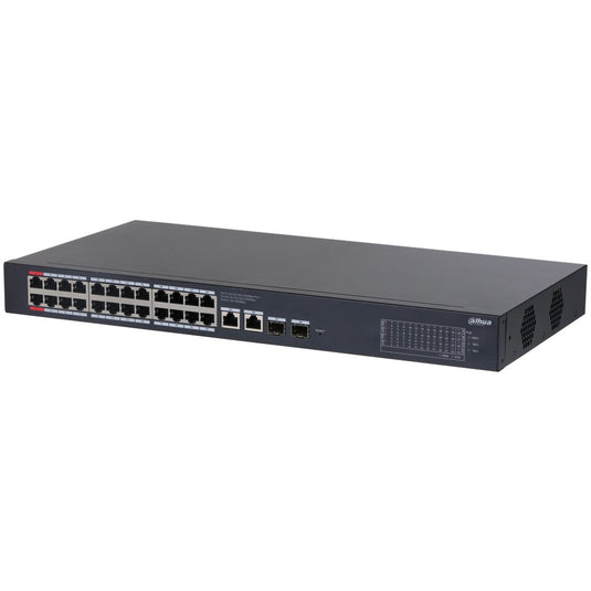 [DH-CS4228-24GT-375] Dahua 28 Port Layer 2 Cloud Managed Network Switch with 24 PoE Ports plus 2 Gigabit Uplink Ports and 2 SFP Ports - Polar Tech Australia