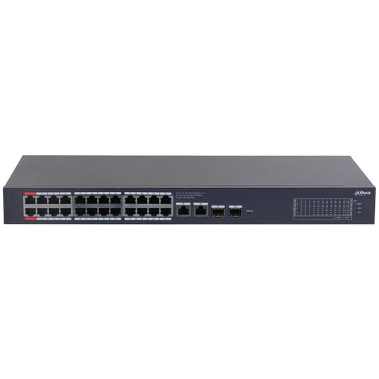 [DH-CS4228-24GT-375] Dahua 28 Port Layer 2 Cloud Managed Network Switch with 24 PoE Ports plus 2 Gigabit Uplink Ports and 2 SFP Ports - Polar Tech Australia