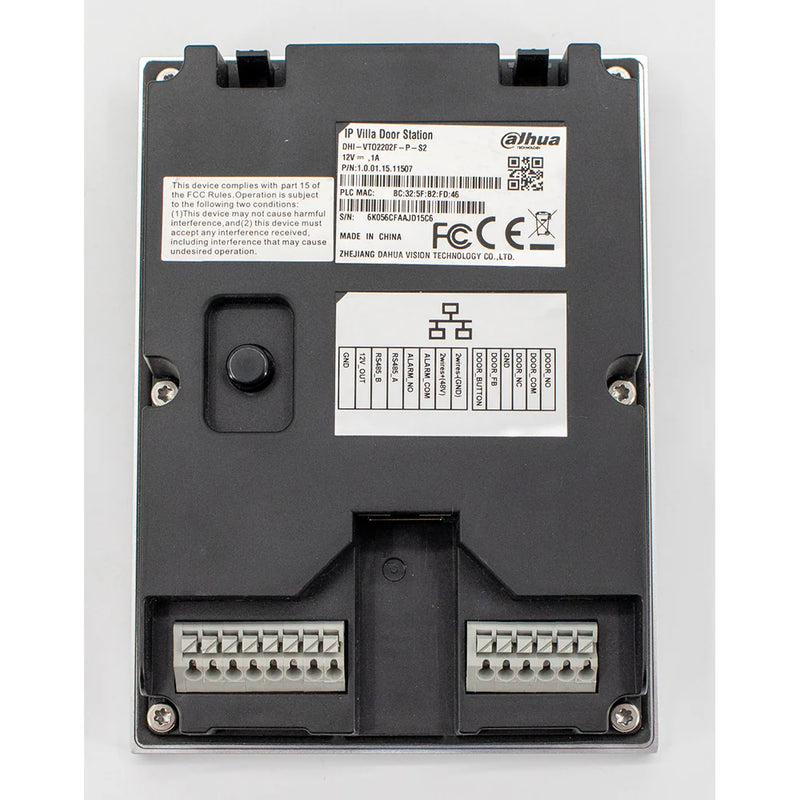 Cargue la imagen en el visor de la galería, [VTO2202F-P-S2] Dahua IP PoE 2 Wire Intercom System Villa Door Station Camera Gate Door Open - Polar Tech Australia

