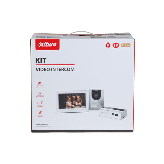 [DHIKTD01L-F] Dahua 2-wire IP Villa Door Station & Indoor Monitor Flush Mount Kit - Polar Tech Australia