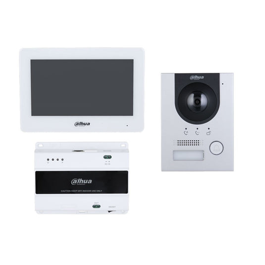 [DHIKTD01L-F] Dahua 2-wire IP Villa Door Station & Indoor Monitor Flush Mount Kit - Polar Tech Australia