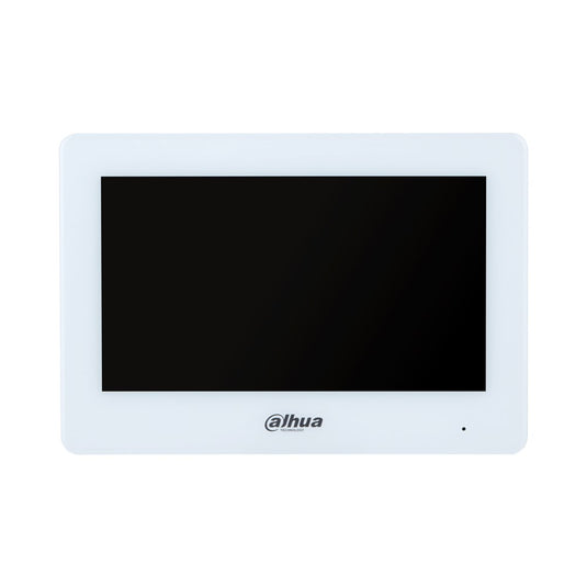 [DHI-VTH5123H-W] Dahua Hybrid WiFi 2-Wire 7inch Residential Intercom Touch Screen Monitor White - Polar Tech Australia