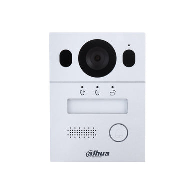 [DHI-VTO2003F] Dahua Hybrid 2-Wire Video 1 Button Silver Residential Intercom Door Station with 2MP Camera IP65 IK07 - Polar Tech Australia