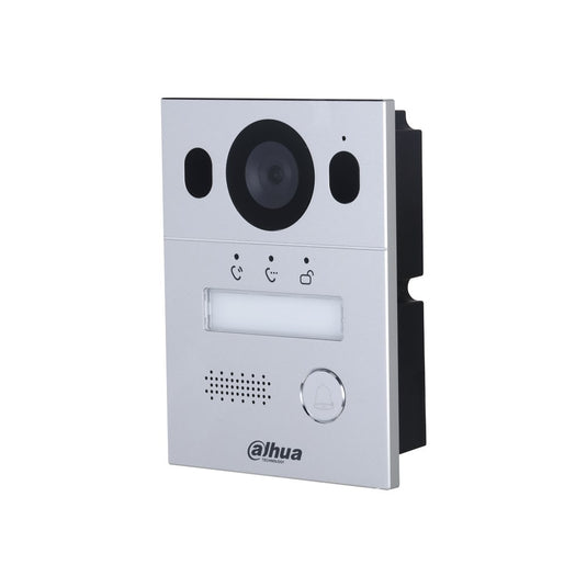 [DHI-VTO2003F] Dahua Hybrid 2-Wire Video 1 Button Silver Residential Intercom Door Station with 2MP Camera IP65 IK07 - Polar Tech Australia