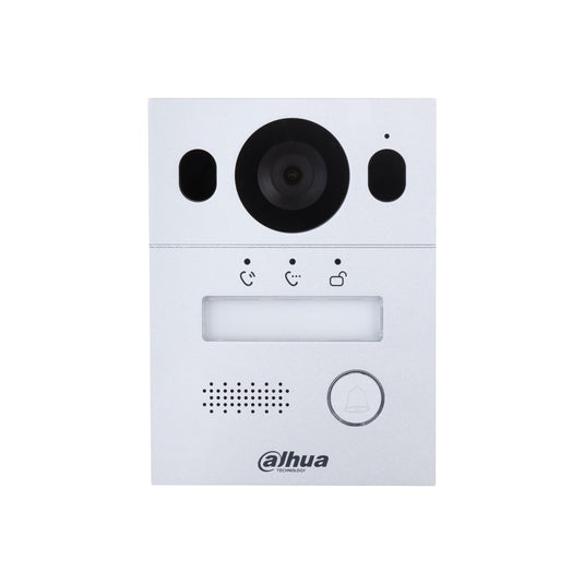 [DHI-VTO2003F] Dahua Hybrid 2-Wire Video 1 Button Silver Residential Intercom Door Station with 2MP Camera IP65 IK07 - Polar Tech Australia