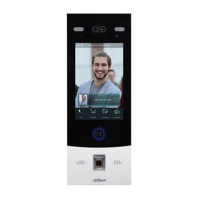 [DHI-VTO7541G] Dahua IP Video Silver / Black Apartment Intercom Door Station with 2MP Camera and Facial Recognition IP66 IK07 - Polar Tech Australia