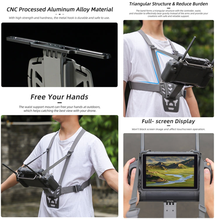 Load image into Gallery viewer, Sunnylife Waist Support Bracket &amp;  Chest Strap for DJI RC Plus: Hands-Free Control - Polar Tech Australia
