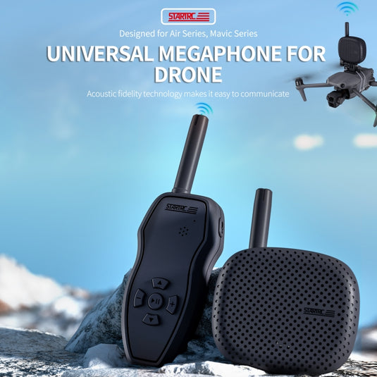 STARTRC Drone Megaphone Wireless Portable Speaker 3KM Control for DJI Mavic / Air / Mini Series - Polar Tech Australia