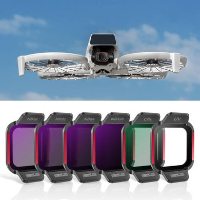 DJI Flip STARTRC 6-in-1 ND16 ND32 ND64 ND128 CPL UV Lens Filter Set - Polar Tech Australia