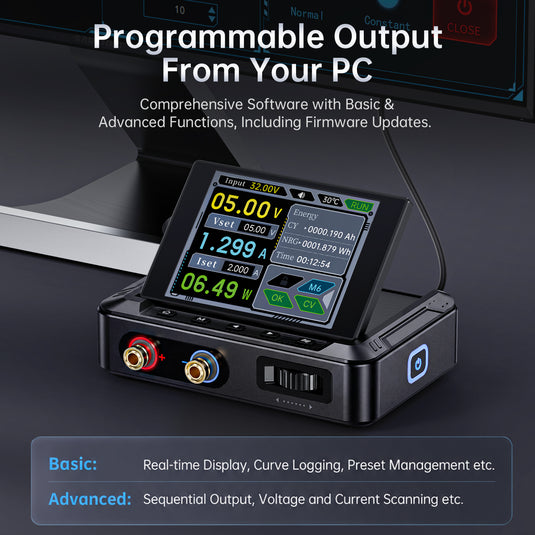 [DPS-150P] FNIRSI Portable DC Power Supply 30V 5A 150W with μA Current Readback and Low Ripple for Circuit Debugging - Polar Tech Australia