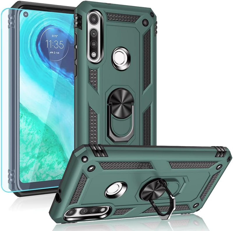Cargue la imagen en el visor de la galería, [Magnetic Ring Kickstand] Motorola Moto G Fast - Shield Shockproof Rugged Heavy Duty Case - Polar Tech Australia
