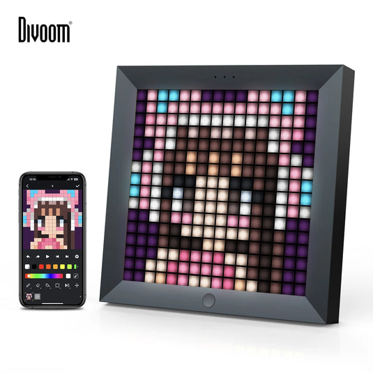 Divoom Pixoo 16x16 Pixel Art LED Display Gaming Room Decor Perfect Gift - Polar Tech Australia
