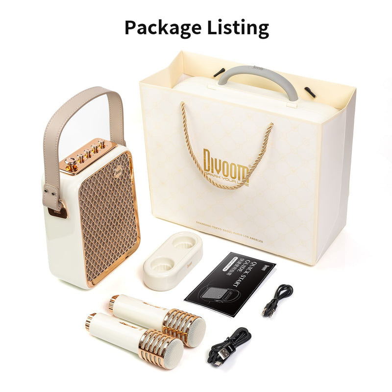 Load image into Gallery viewer, Divoom Songbird-HQ Portable Karaoke Bluetooth Speaker | Home KTV sound set Perfect Gift - Polar Tech Australia
