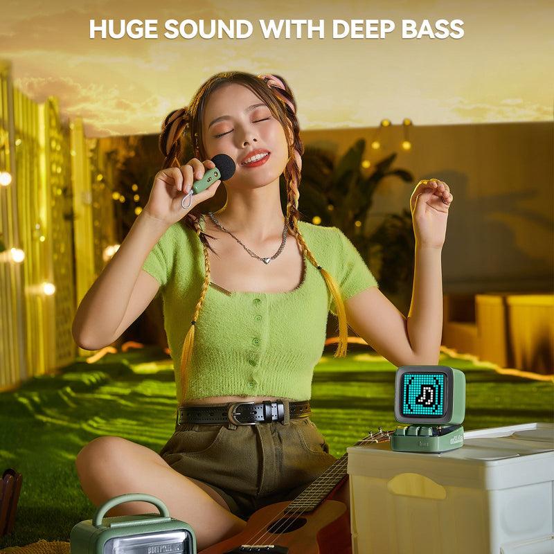 Load image into Gallery viewer, Divoom Ditoo-Mic Mini Karaoke Machine Pixel Art Bluetooth Speaker Perfect Gift - Polar Tech Australia
