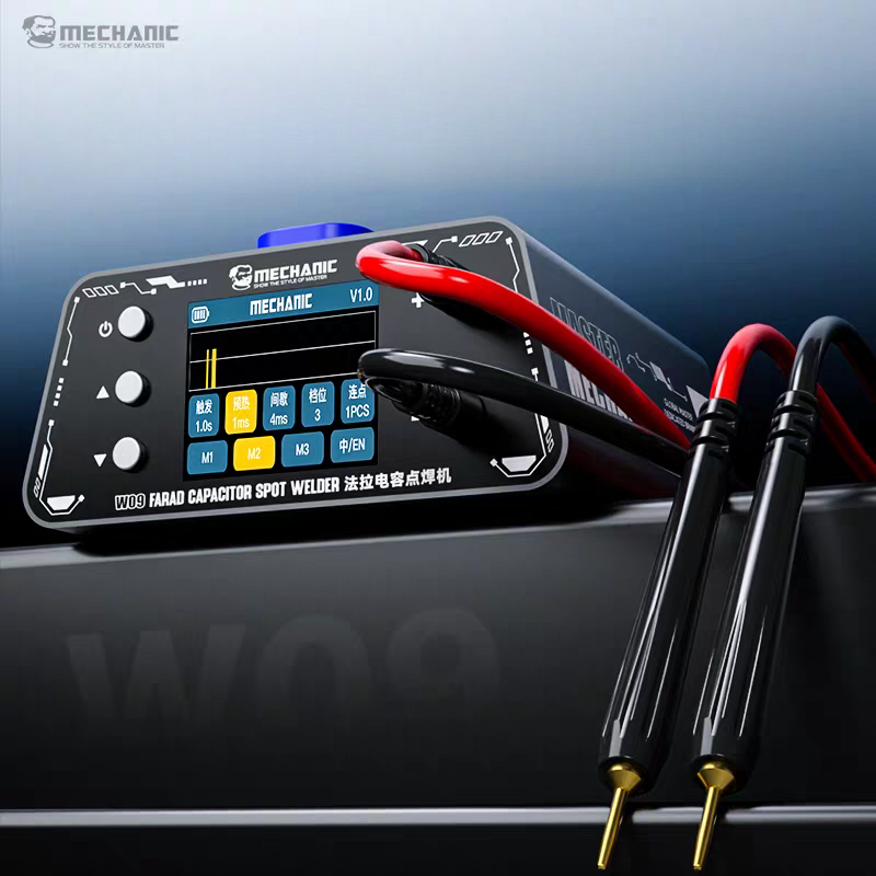 Cargue la imagen en el visor de la galería, [W09] Mechanic W09 1100A Handheld Miniature Faraday Capacitor Spot Welder - Polar Tech Australia
