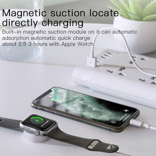 [CA70] Yesido 2 in 1 Apple Watch Magnetic Wireless Charger Cable & USB To Lightning Cable - Polar Tech Australia
