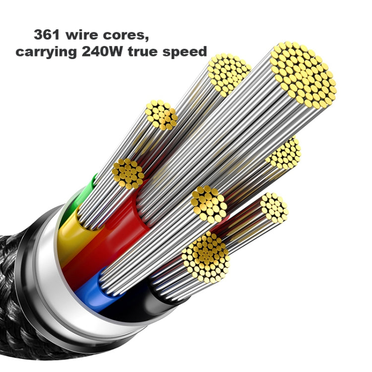 Load image into Gallery viewer, [240W] Baseus Macbook Laptop Fast Charging Data Cable Tungsten Gold Series 240W Type-C to Type-C - Polar Tech Australia
