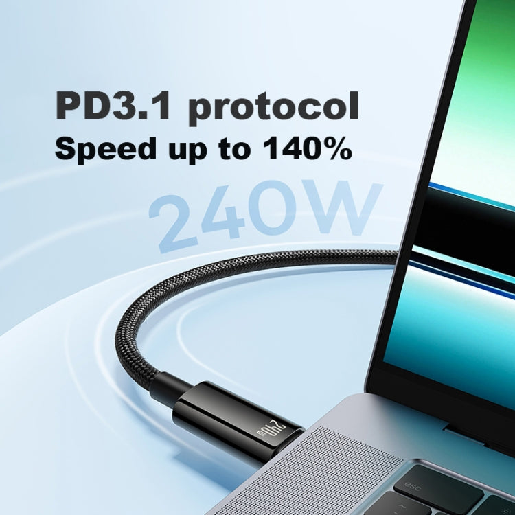 Load image into Gallery viewer, [240W] Baseus Macbook Laptop Fast Charging Data Cable Tungsten Gold Series 240W Type-C to Type-C - Polar Tech Australia
