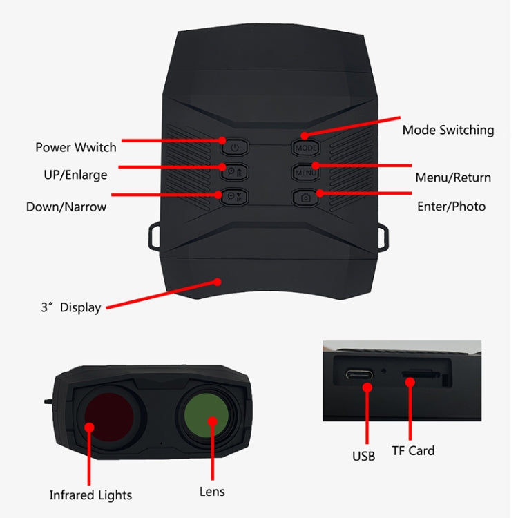 Cargue la imagen en el visor de la galería, [NV6000] Outdoor Hunting Twilight Full Color 4K HD Binocular Night Vision - Polar Tech Australia
