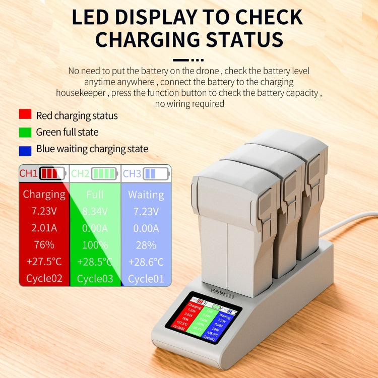 Cargue la imagen en el visor de la galería, STARTRC 3 in 1 Charging Butler Battery Charger for DJI Mini 4 Pro / Mini 3/ Mini 3 Pro - Polar Tech Australia
