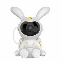 [G002] Space Rabbit Starry Sky Projection Lamp Bluetooth Speaker 2 in 1 Laser Light(White) - Polar Tech Australia