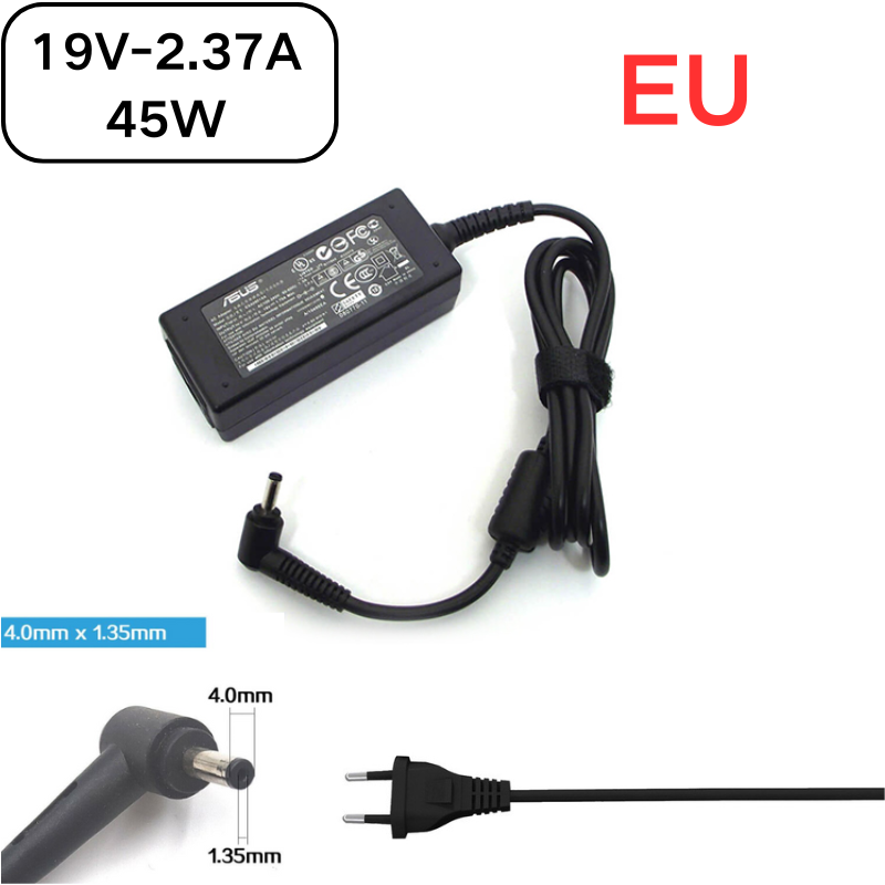 Load image into Gallery viewer, [19V-2.37A/45W][4.0x1.35] ASUS ZenBook Laptop AC Power Supply Adapter Charger

