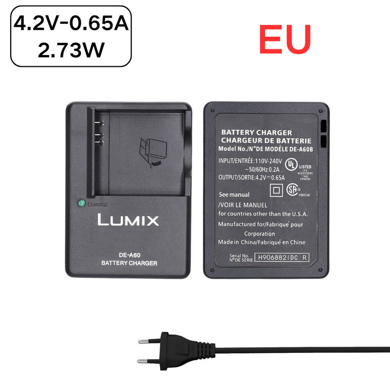 Load image into Gallery viewer, [DE-A60][4.2V-0.65A] Panasonic Lumix DMW-BCK7 DMW-BCK7E Series - Camera Charger Power Supply Adapter

