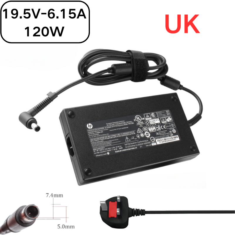 Load image into Gallery viewer, [19.5V-6.15A/120W][7.4x5.0] HP Envy Pavilion AIO Touchsmart AC Power Supply Adapter Charger - Polar Tech Australia
