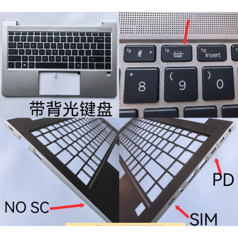 Cargue la imagen en el visor de la galería, HP Probook 440 G8 G9 ZHAN 66 Pro 14 G4 G5 Series - Laptop Palmrest With Keyboard US Layout
