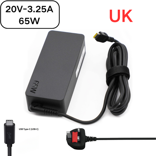 [65W][Type-C] Lenovo USB C Laptop AC Wall Travel Charger Travel Adapter - Polar Tech Australia