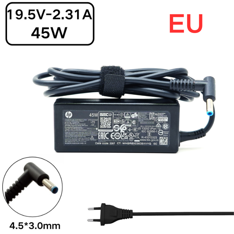 Load image into Gallery viewer, [19.5V-2.31A/45W][4.5x3.0 Blue Tip] HP Pavilion 11 13 15 &amp; HP Elitebook Folio Laptop AC Power Supply Adapter Charger - Polar Tech Australia
