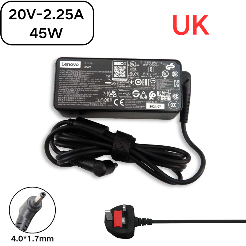 Load image into Gallery viewer, [20V-2.25A/45W][4.0x1.7] Lenovo IdeaPad Miix Chromebook Yoga Laptop AC Power Supply Adapter Charger - Polar Tech Australia
